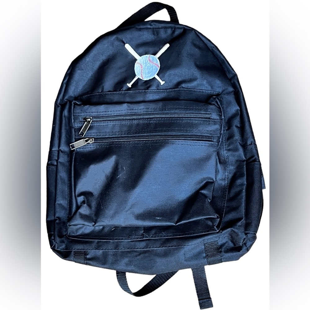 Black Baseball Backpack